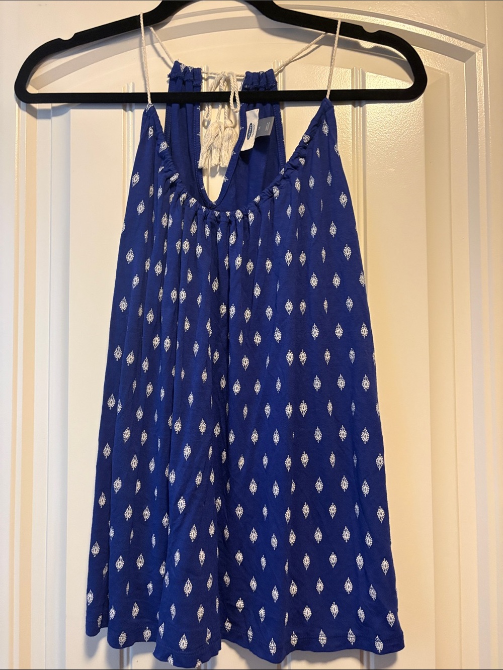 Old Navy Blue Printed Tank Top